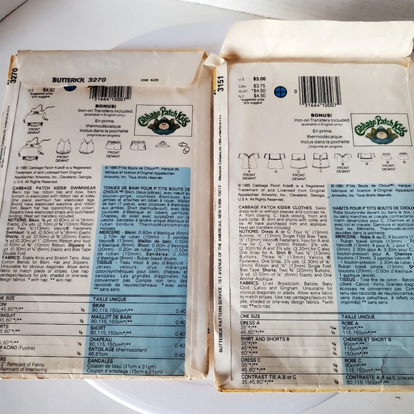 Cabbage Patch Doll Clothes Patterns 2 - Picture 6 of 6